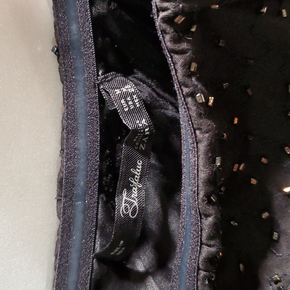 Zara Strapless beaded peplum mini dress - Picture 2 of 4